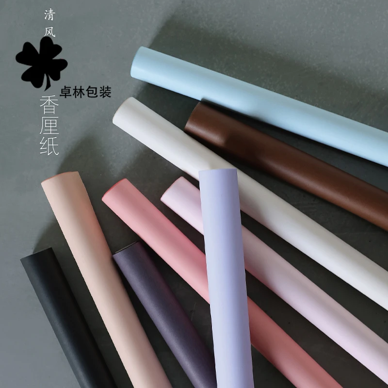 卓林防水纸质花束包装纸清风拂袖香厘纸花店用品鲜花包装资材