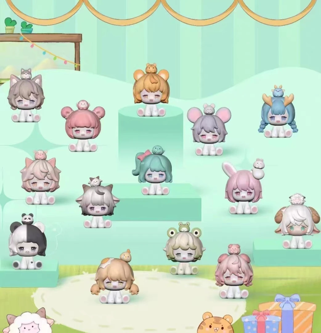 【拆盒】十二生肖坐坐系列盲袋潮玩萌粒手办