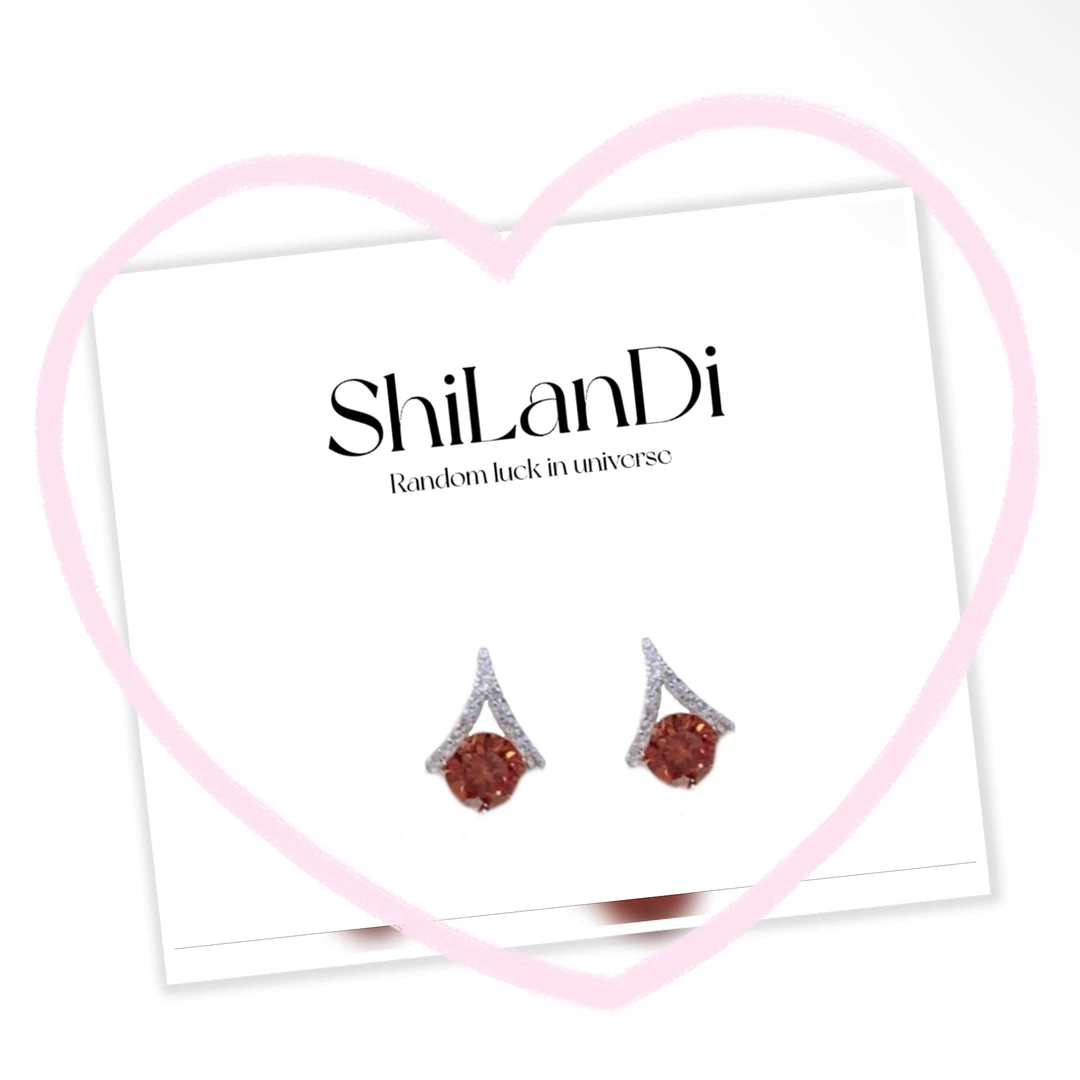 铜合金合成锆石耳饰 【2074】气质轻奢时尚百搭精致镶嵌经典耳钉