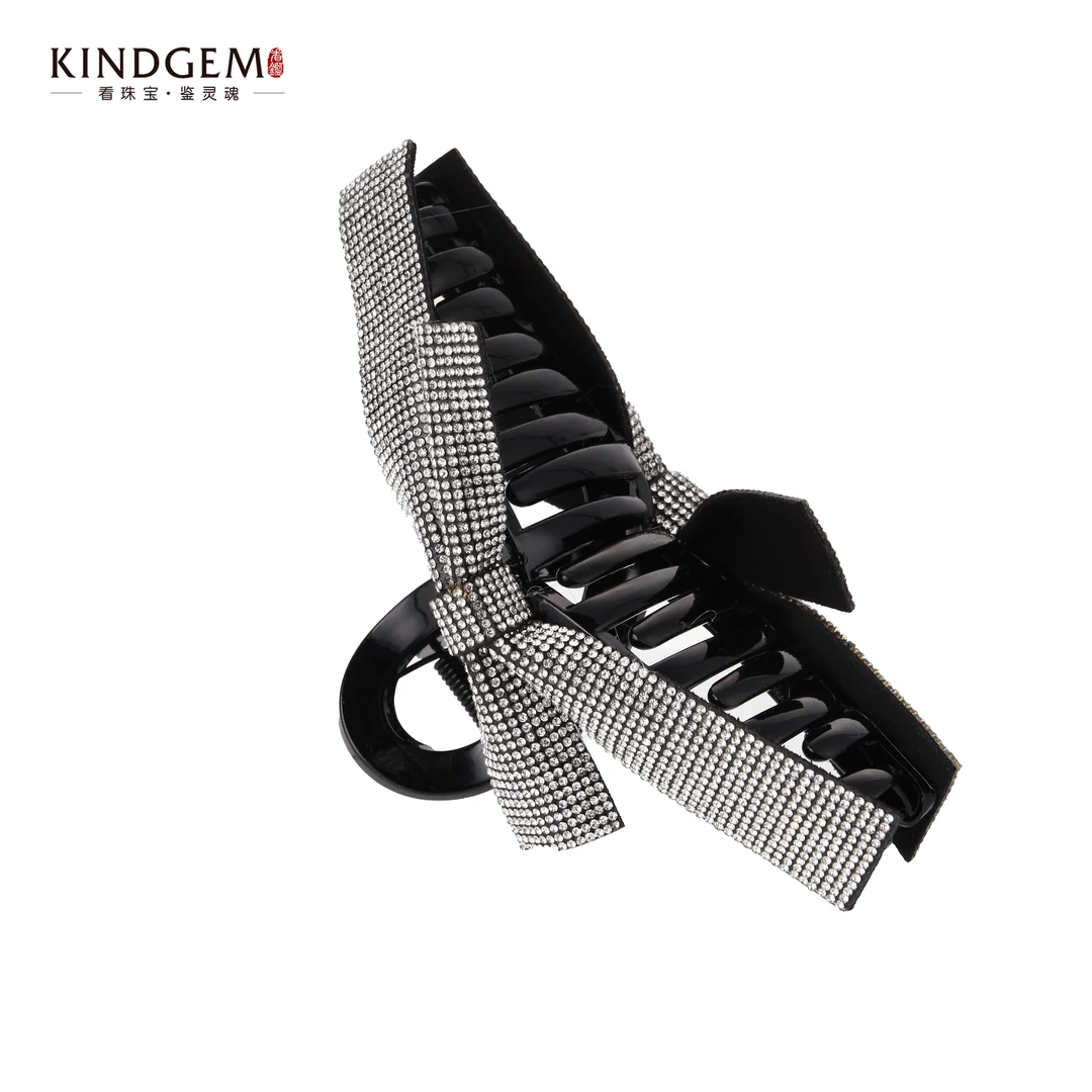 JM56XYFC-24113气质时尚百搭镶嵌手工显发量黑色抓夹