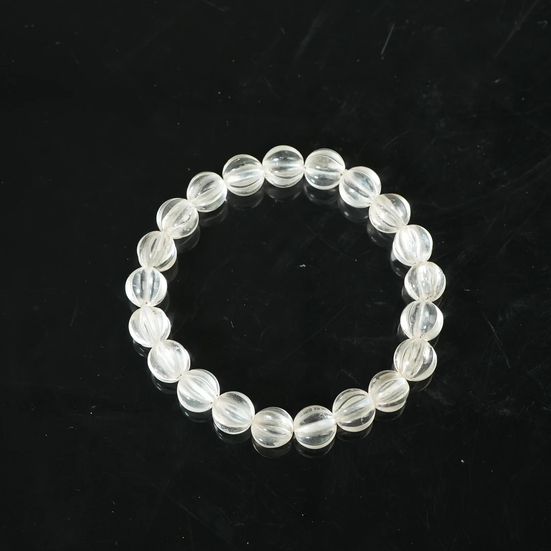 十九世纪水晶瓜棱珠手链【古珠精选】AAJXD241005008