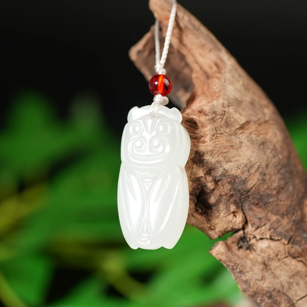 清代和田玉蝉【华豫之门】AAJD2412101046