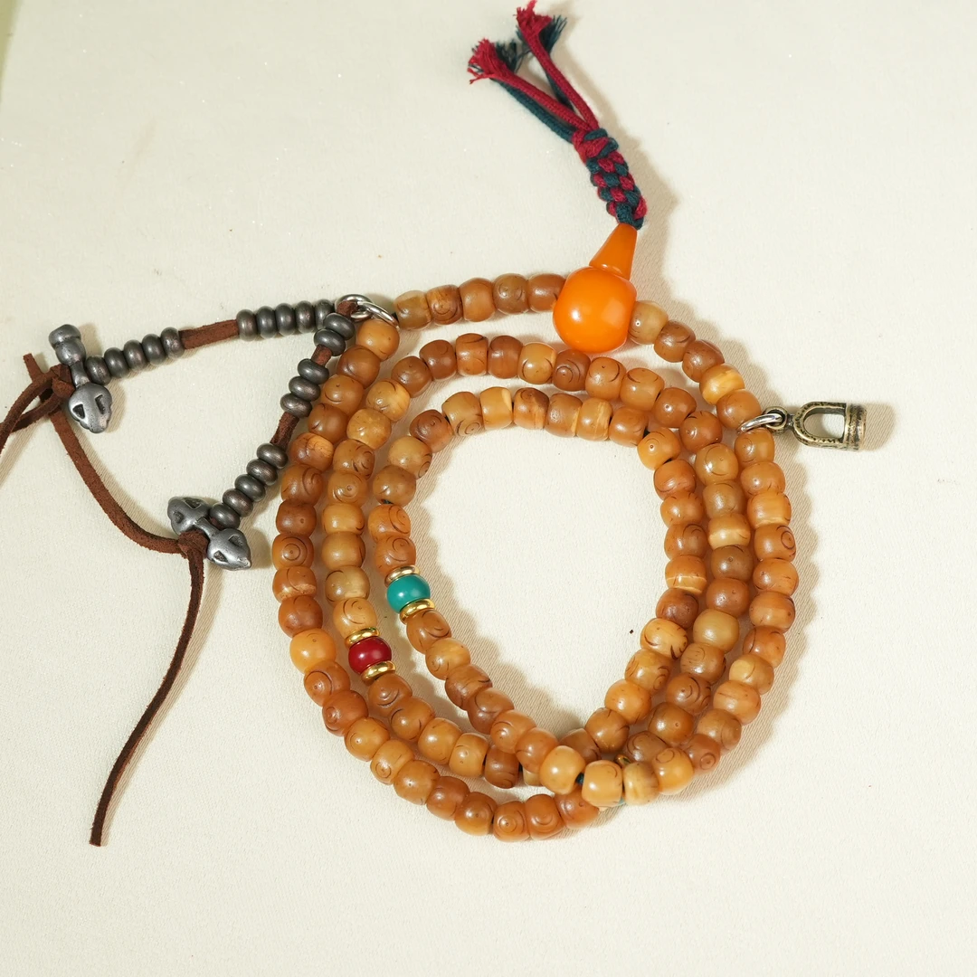 清代骨质念珠【古珠精选】AABS241213005