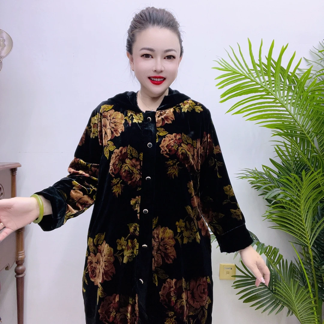 桑蚕丝大码短风衣88A3118