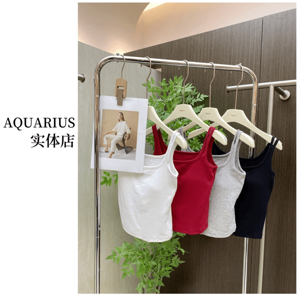【AQUARIUS 】（百搭单品）立体式胸垫吊带1052