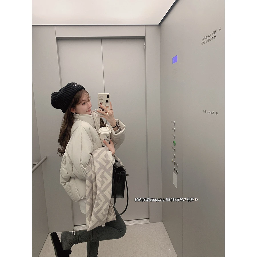 金蘑菇菇 septime热爱105 ℃ 办公室通勤羽绒/ 洋气藏肉长短款