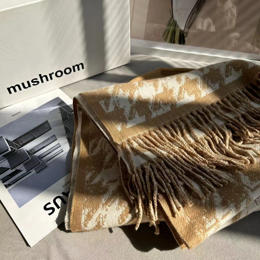 金蘑菇菇 暖暖围巾/经典加厚秋冬长围巾