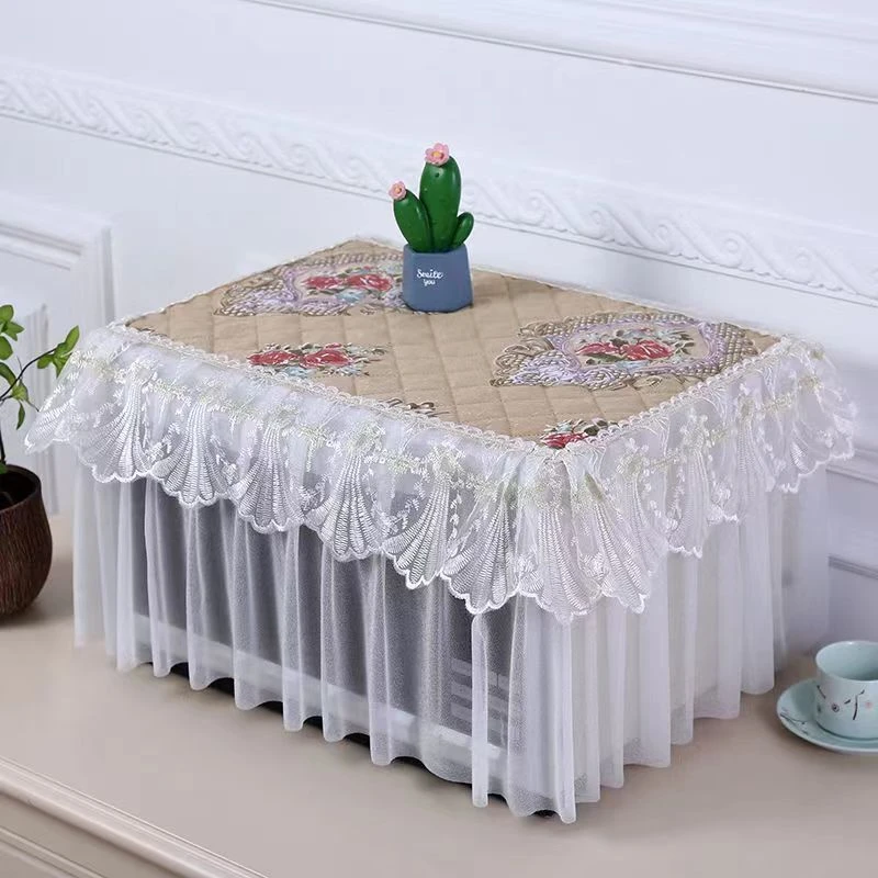 打印机罩子防尘罩全包微波炉罩电烤箱防油防尘罩蕾丝盖布盖巾通用