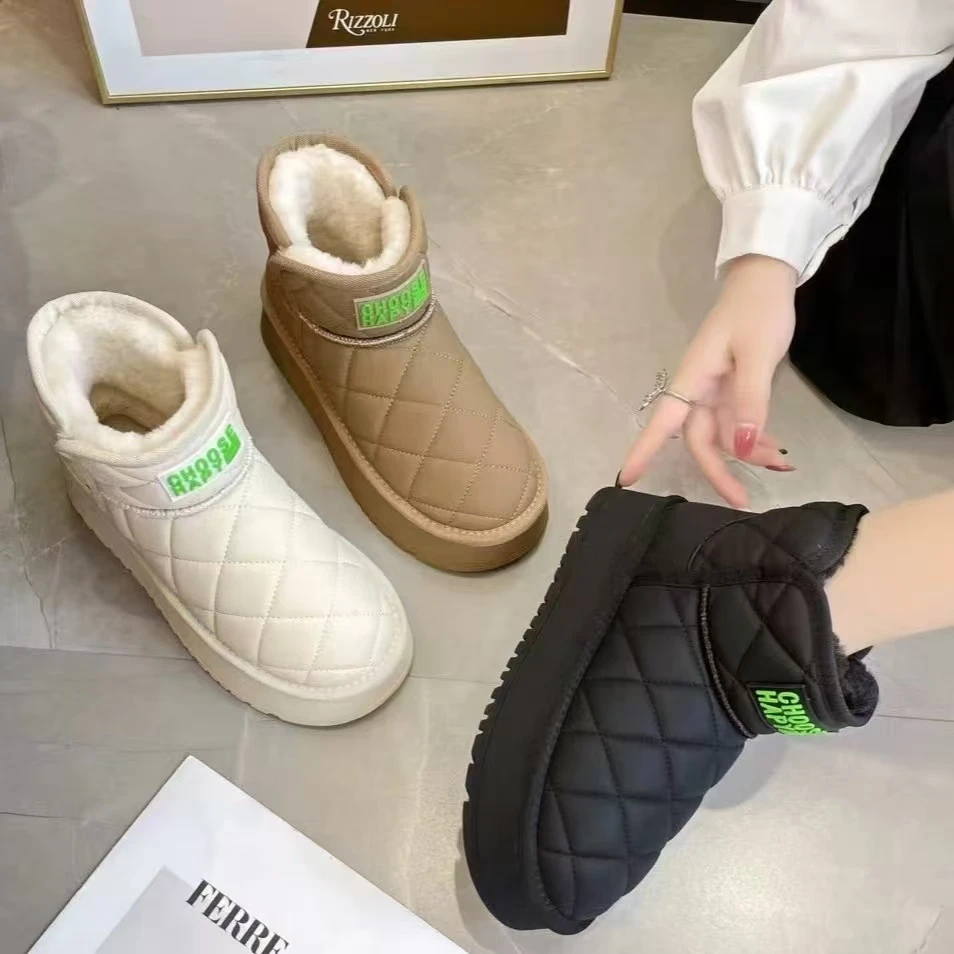 JUUSNN/巨圣朵朵蕾时尚厚底雪地靴0263