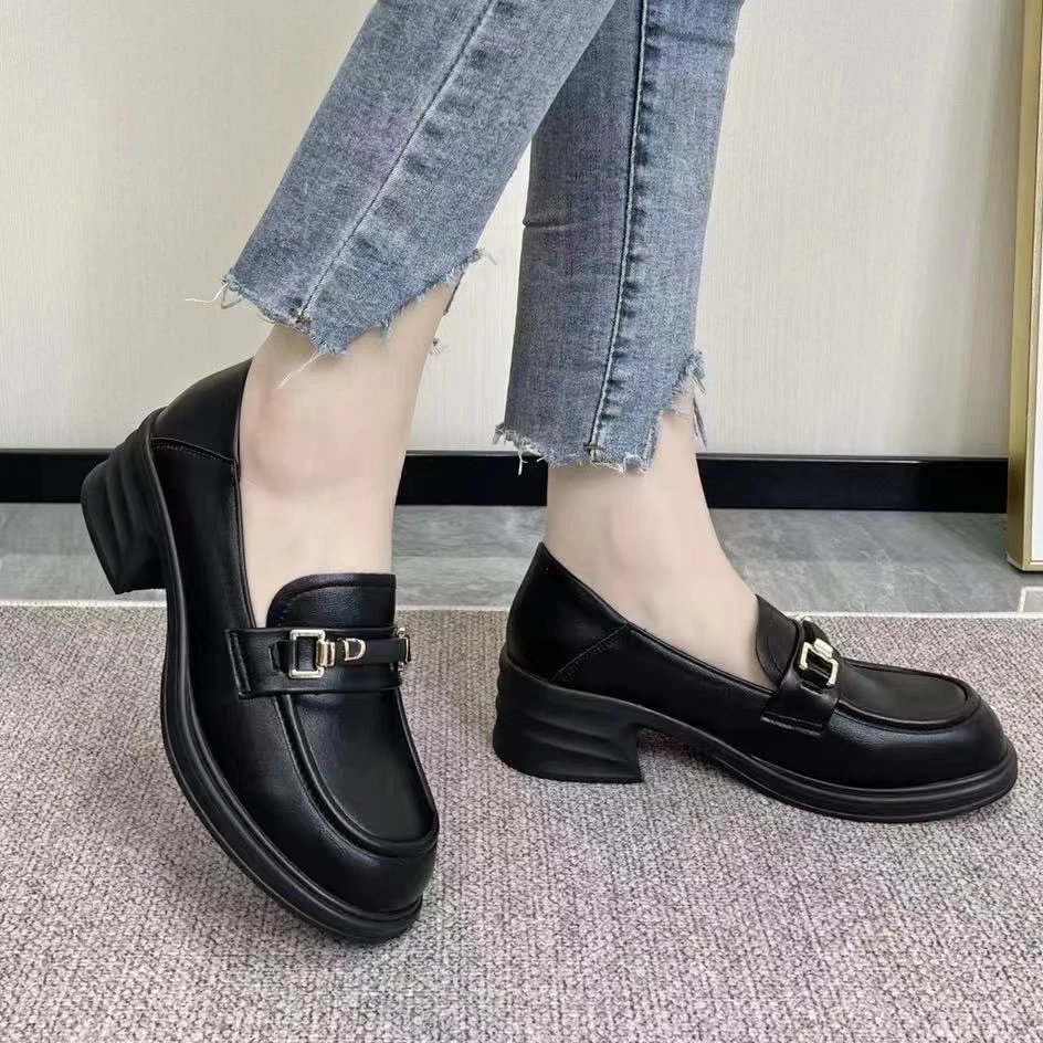 2024新款低跟舒适乐福鞋2410