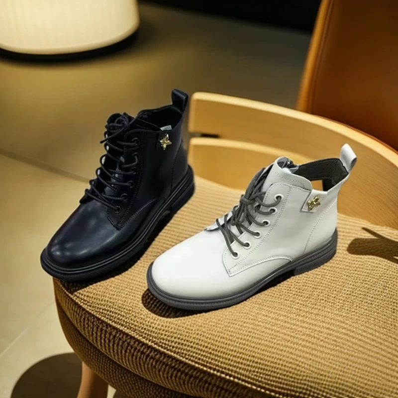 JUUSNN/巨圣时尚系带单里马丁靴2215