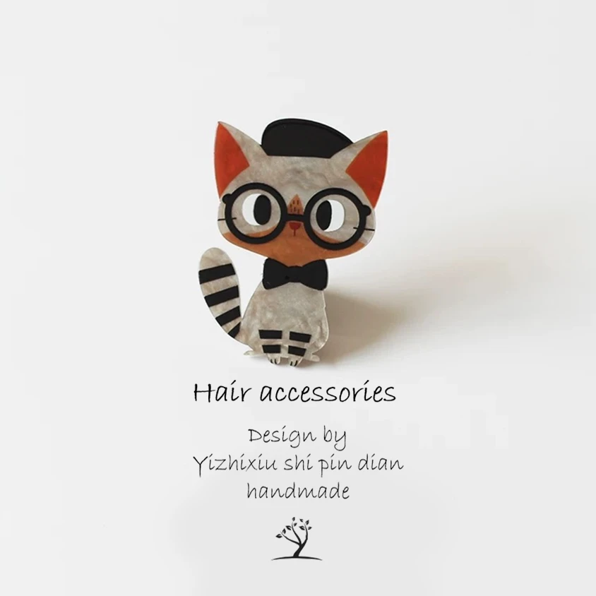 猫猫动物发夹侧边夹刘海夹可爱少女碎发夹甜美发卡软妹夹头饰女