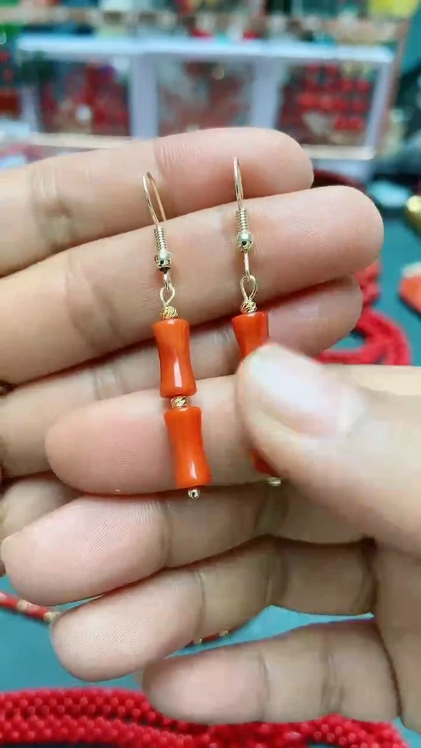 【闪购商品】玛瑙/玉髓耳钉合金E06