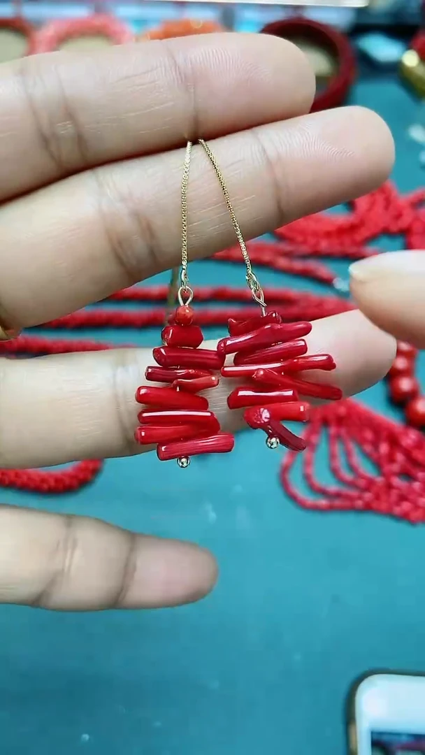 【闪购商品】玛瑙/玉髓耳钉合金B06