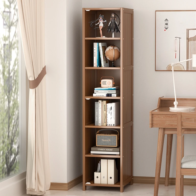 书架书柜置物架卧室客厅楠竹书柜子落地简易多层收纳架学生家用