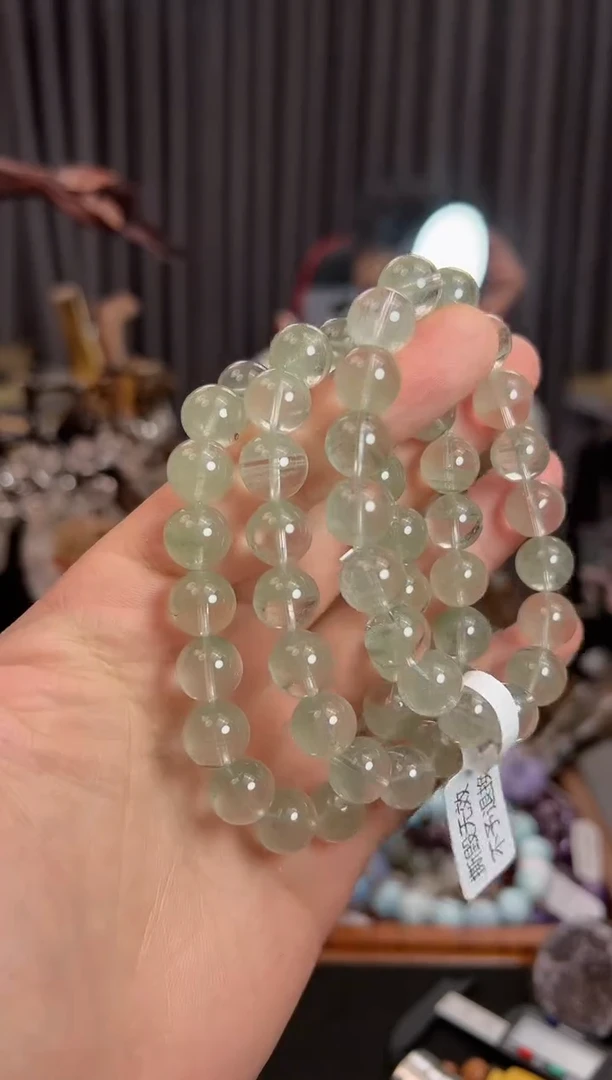 【闪购商品】水晶手链未镶嵌11mm+绿幽灵手串（多样性发其一）