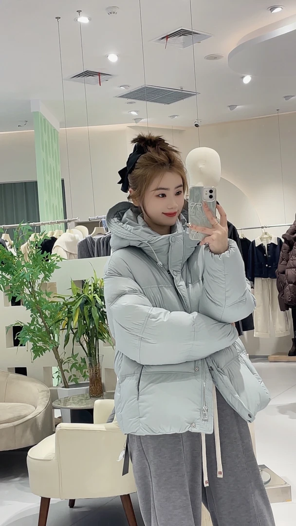 AIRAN  保暖羽绒服2024新款云感泡芙宽松加厚面包服冬季新款外套