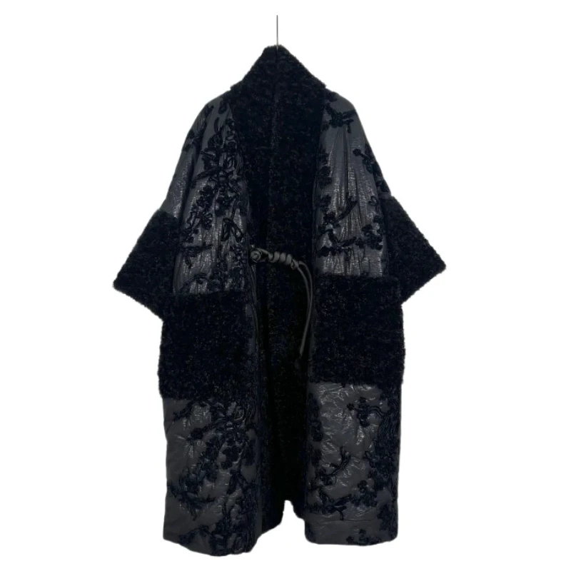 朱总原创设计L24F-4C129时尚刺绣棉服