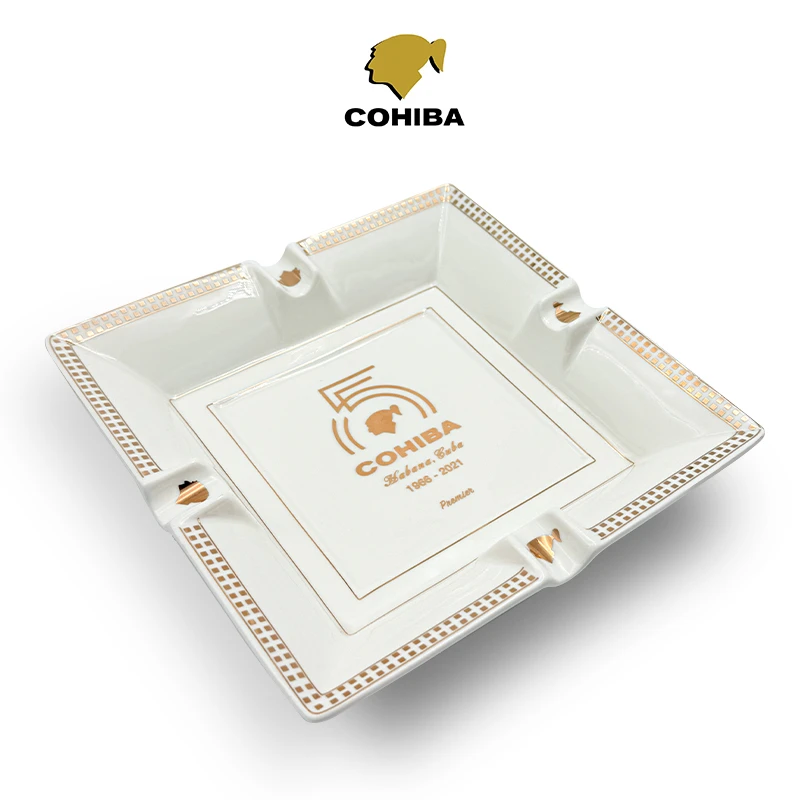 高希霸55周年雪茄烟灰缸陶瓷单人四位高端专用礼盒送礼套装顺丰