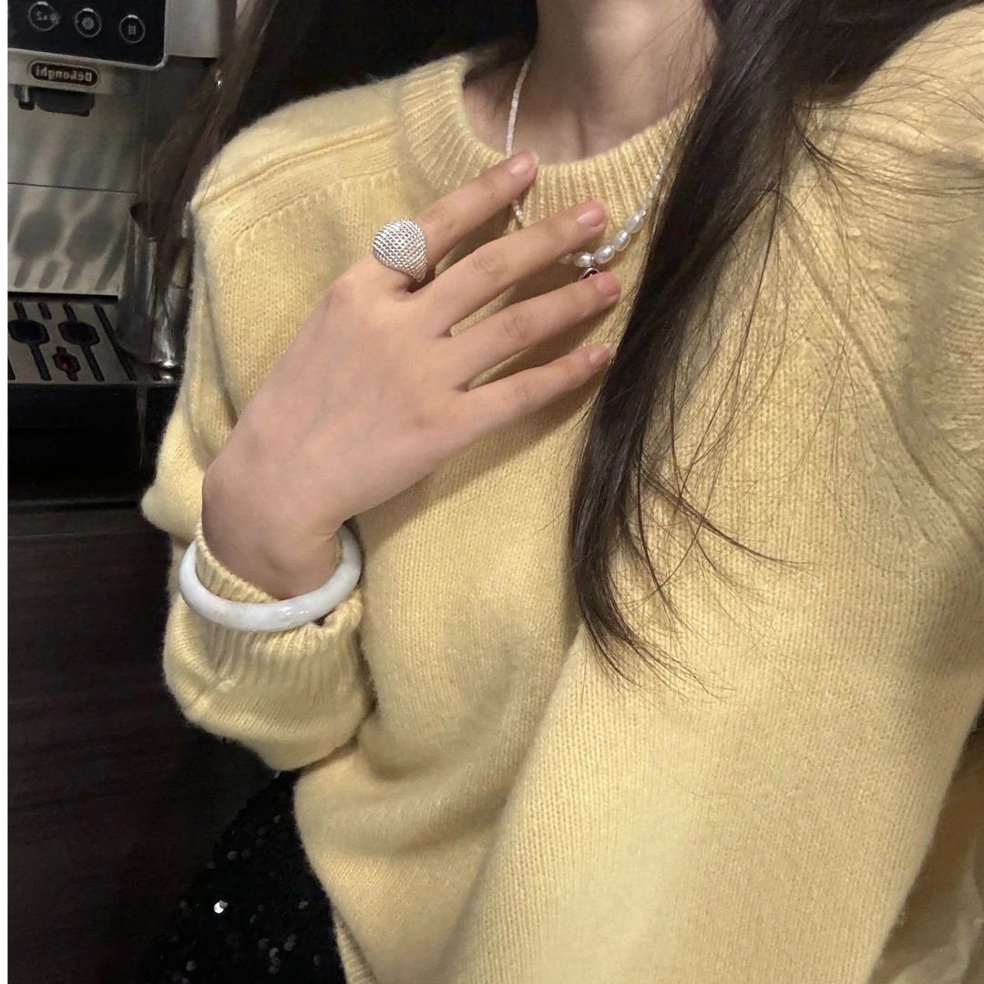 [阳光的颜色]高品质厚羊毛针织衫插肩袖显瘦