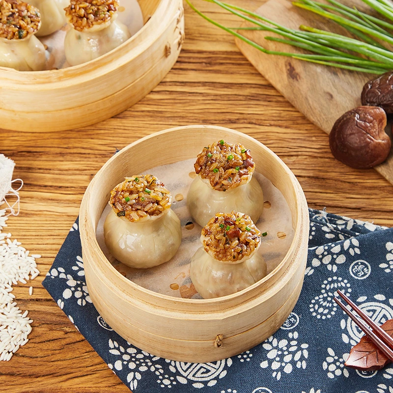 Anjoy/安井糯米烧麦1kg 大个烧卖方便速食品早餐包子冷冻半成品