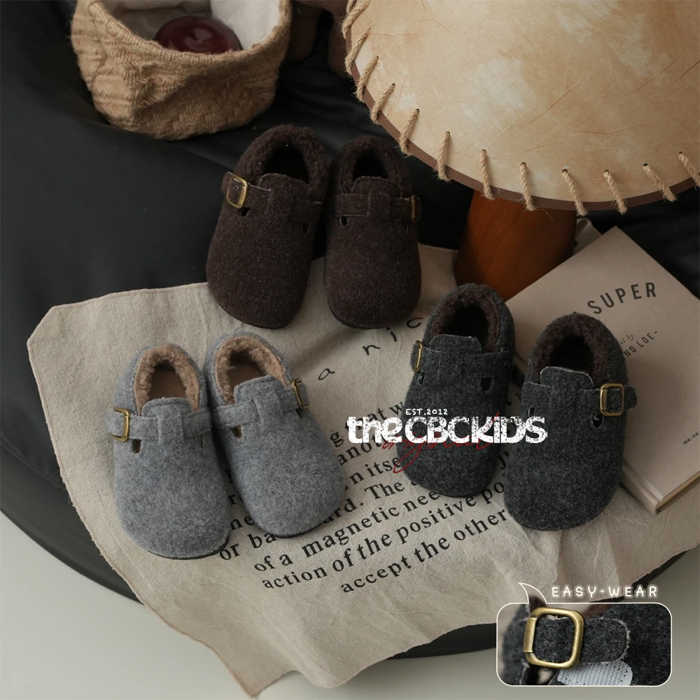 保暖冬季加绒时尚博肯儿童鞋复古童鞋 248206