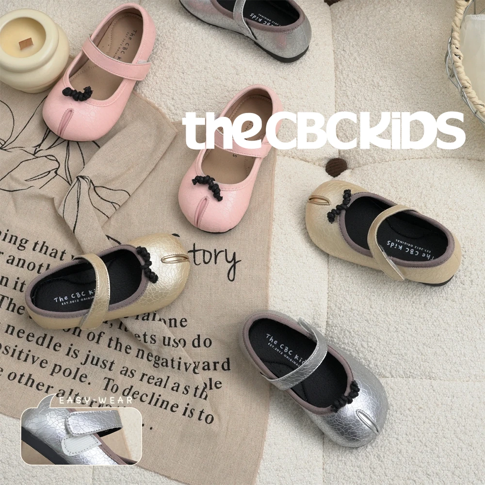 The CBC『龟裂假分趾』女童复古小皮鞋秋公主小瓢鞋246135