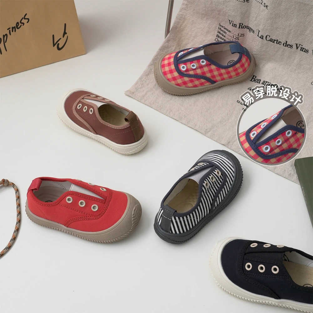 软底儿童休闲松紧板鞋时尚百搭春秋季童鞋 246192