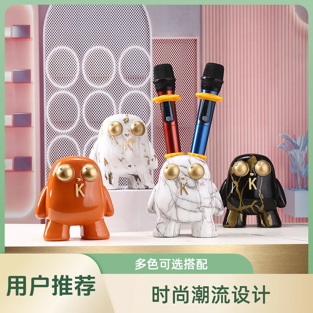 炫酷高档KTV话筒架桌面收纳麦克风支架酒吧夜店无线唛架定制logo