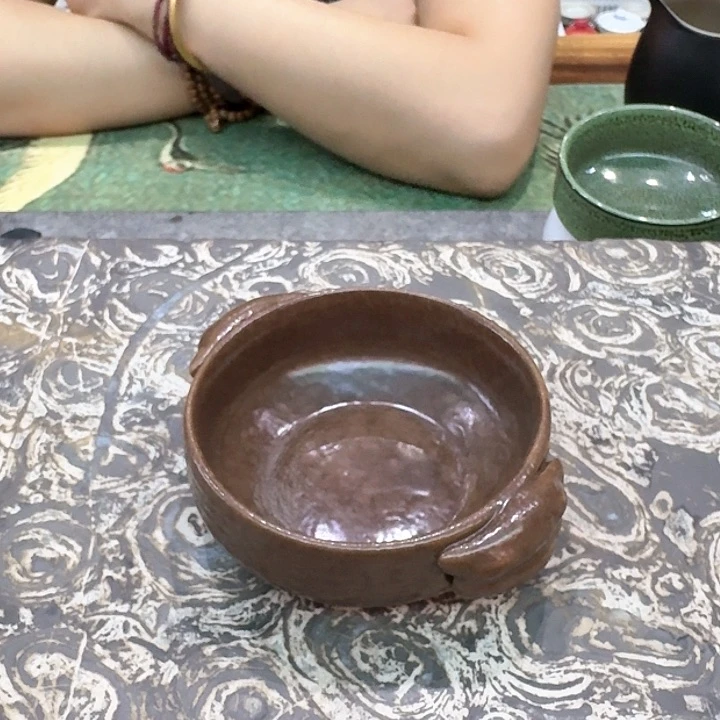 兽面杯敞口一个陶烧。。。。
