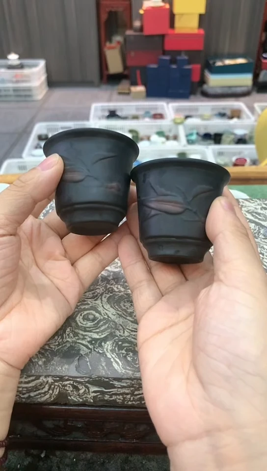 【闪购商品】建水紫陶杯2个一组。。