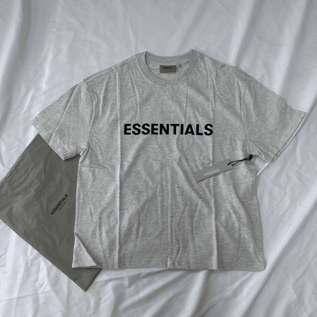 全新Fear of God Essentials FW20 燕麦色m码男士短袖运动休闲