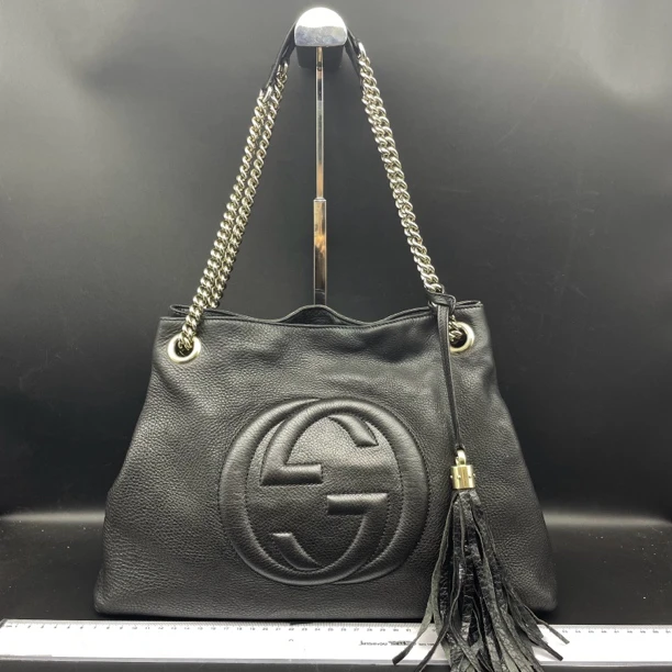 95新 GUCCI/古驰 流苏单肩包/货号12111