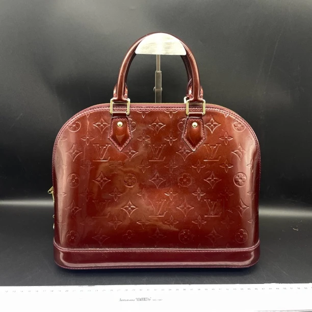 90新 LouisVuitton/路易威登 漆皮贝壳手提包/货号12949