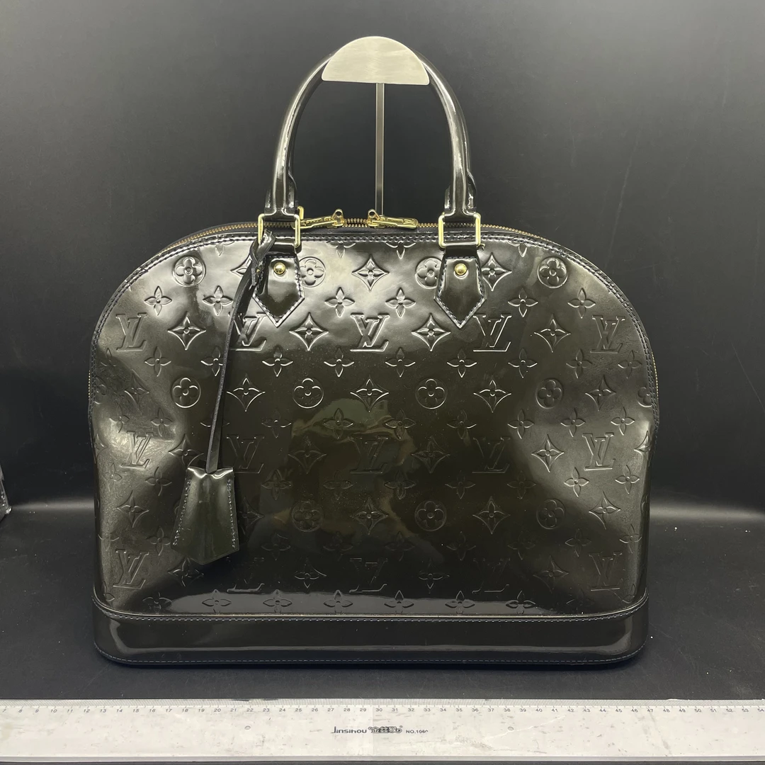 95新 LouisVuitton/路易威登 Lv漆皮手提包/JX232