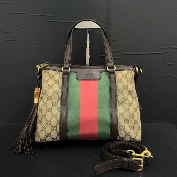 90新 GUCCI/古驰 手提斜挎包/货号12073