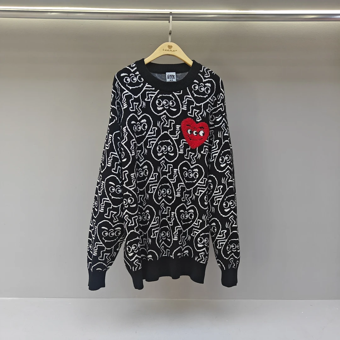 潮牌情侣款毛衣外套