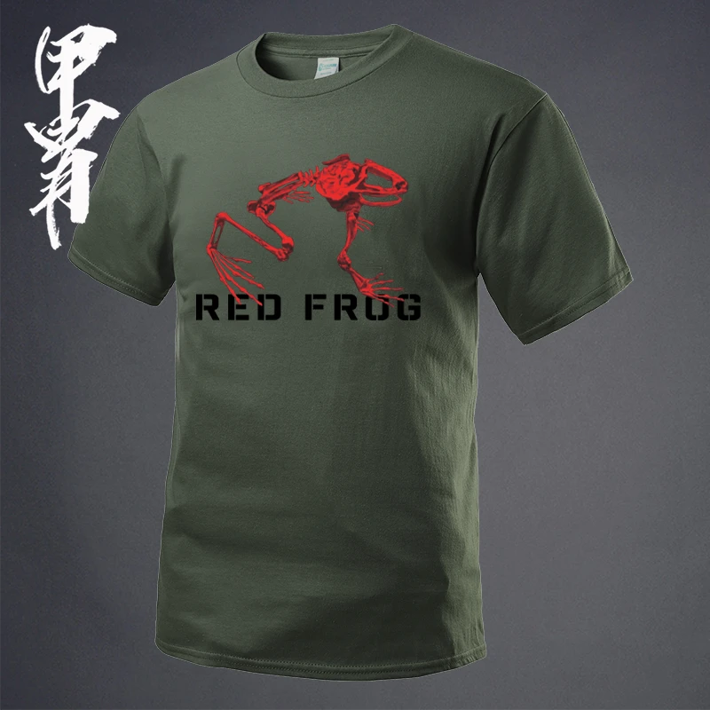 夏季新品 RED FROG 红蛙战术 印花短袖T恤 圆领衫 军迷T恤
