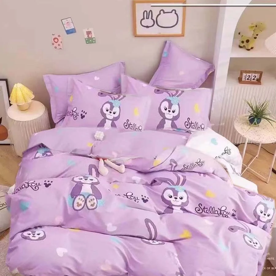帛纳家纺高密度柔光棉纯棉床品（紫露露-紫）