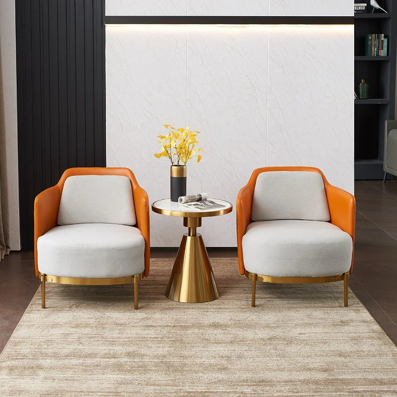 轻奢单人懒人办公接待网红沙发椅小户型客厅卧室阳台休息区舒适椅