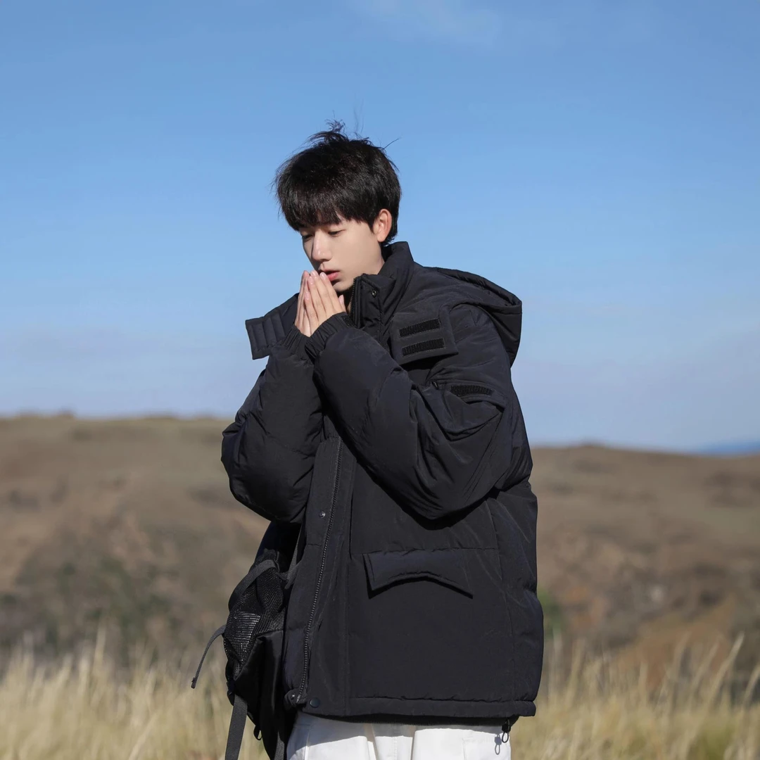 TOUCH MISS高端商务羽绒服男新款秋冬季鸭绒外套棉服工装外套上衣