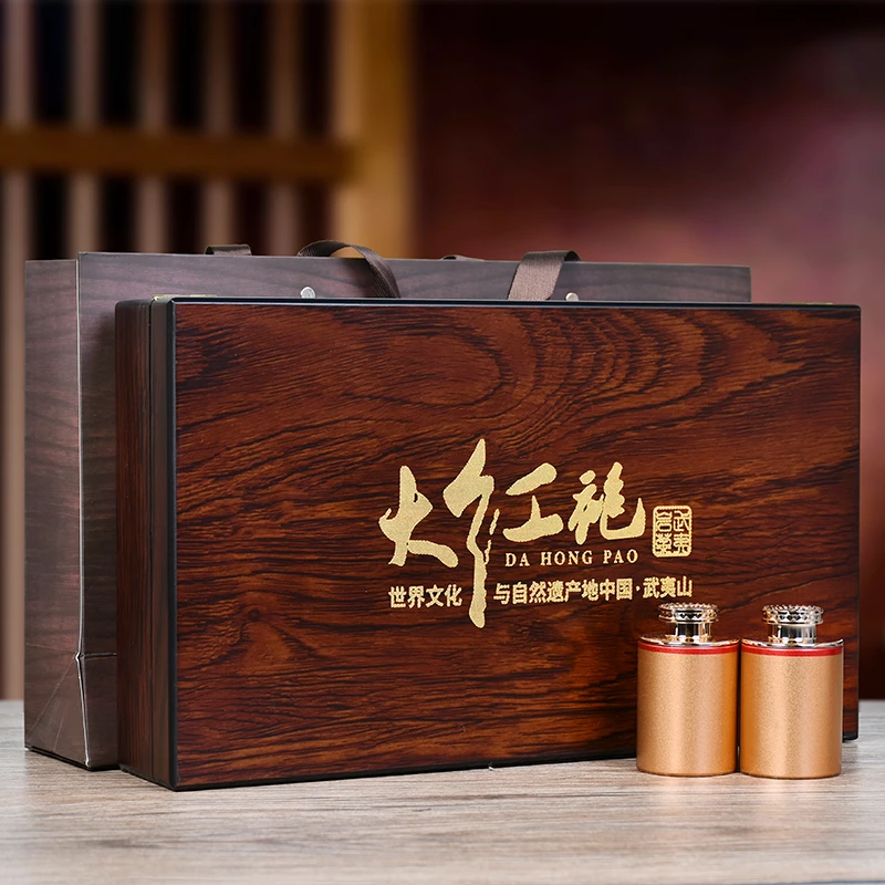 木盒18罐茶叶礼盒装  福建武夷大红袍（2盒装）