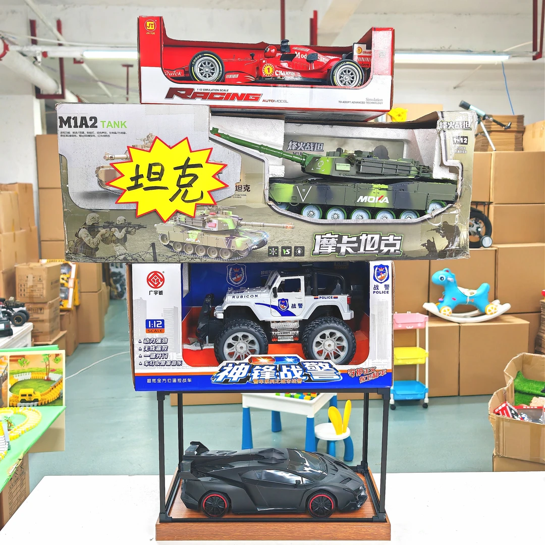 【到手4辆 无礼盒】坦克+F1赛车+兰博基尼+越野警车玩具 电商装发货