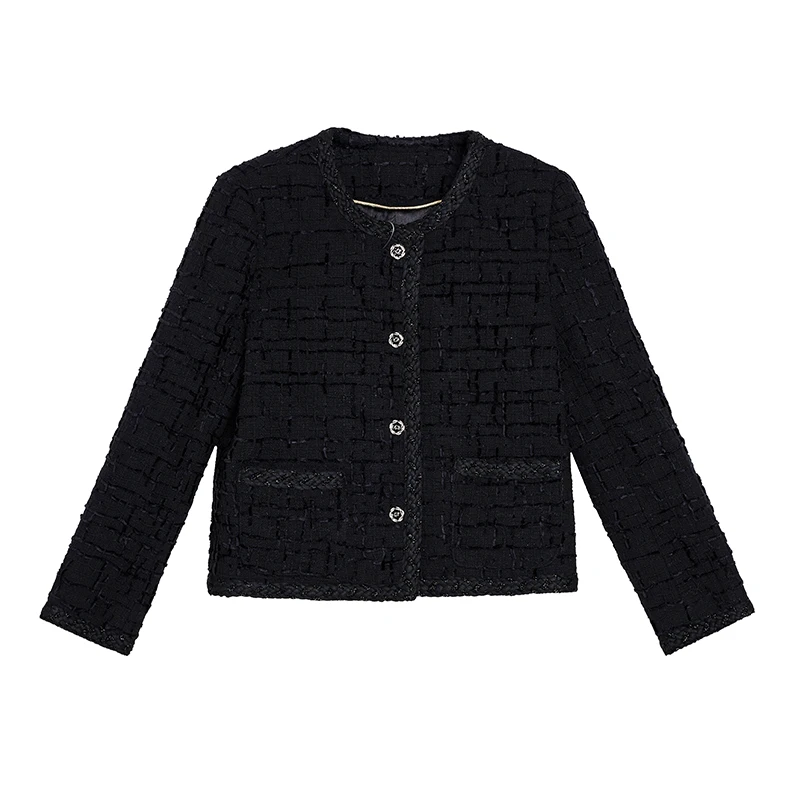 127-144秋冬时尚气质小香风外套女3F-006