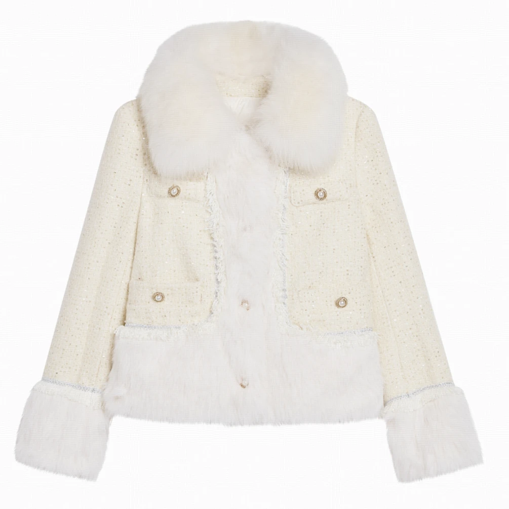 379-396轻奢秋冬时尚毛针织外套女2F-018