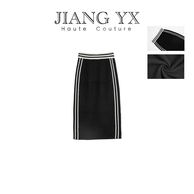 【JIANGYIXI】凯旋门羊绒半身裙3Y0S75323083002B