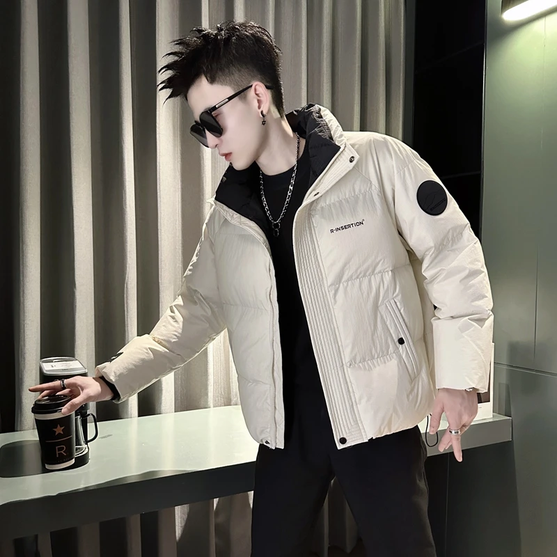 男式冬季外套2024新款潮牌立领棉服冬装男士棉衣加厚保暖棉袄外套