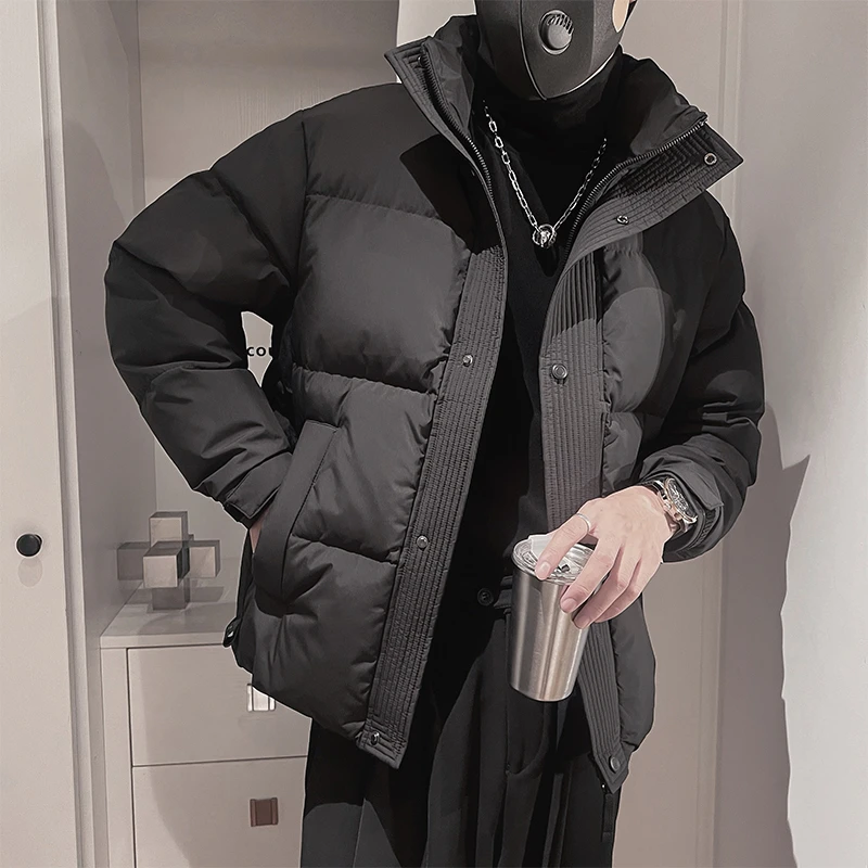 轻薄棉服男士冬季款成熟痞帅立领棉衣冬装高级感加厚保暖棉袄外套