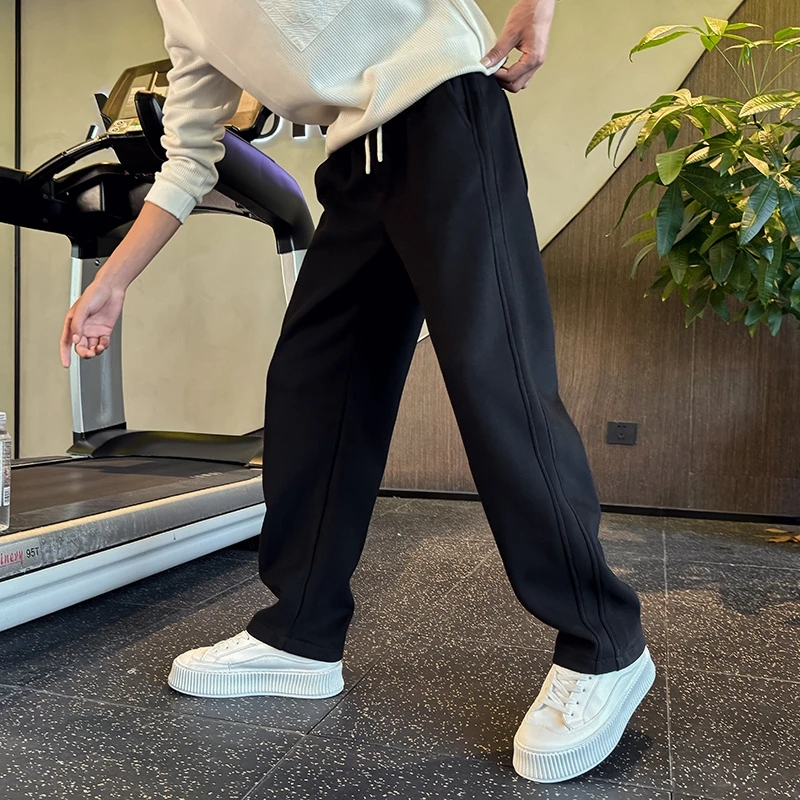 弯刀卫裤男士秋季直筒宽松运动裤春装男生2025新款爆款休闲长裤子
