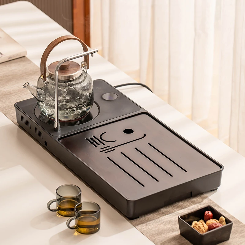 电陶炉煮茶器抽水茶盘一体全自动茶具整套家用玻璃茶壶烧水小茶台